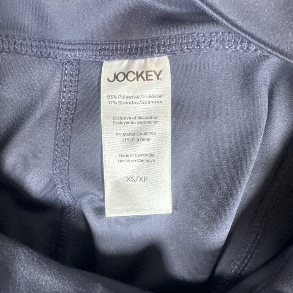 Jockey Womens‎ Crosswaist Yoga Pants Charcoal Gray High Rise Pockets XS JL0899 - Picture 8 of 9